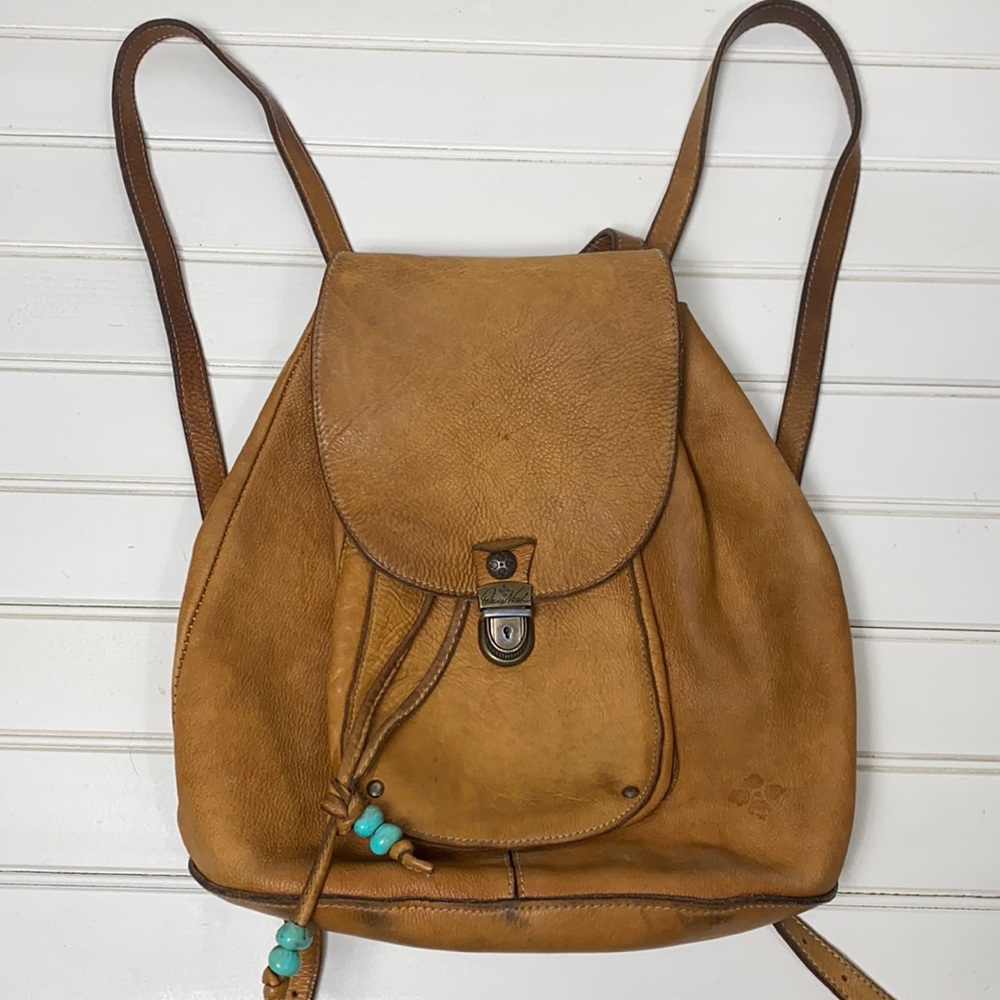 Patricia Nash Leather Bucket Backpack